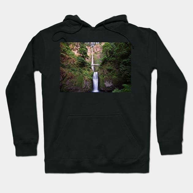 Multnomah Falls Hoodie by jswolfphoto